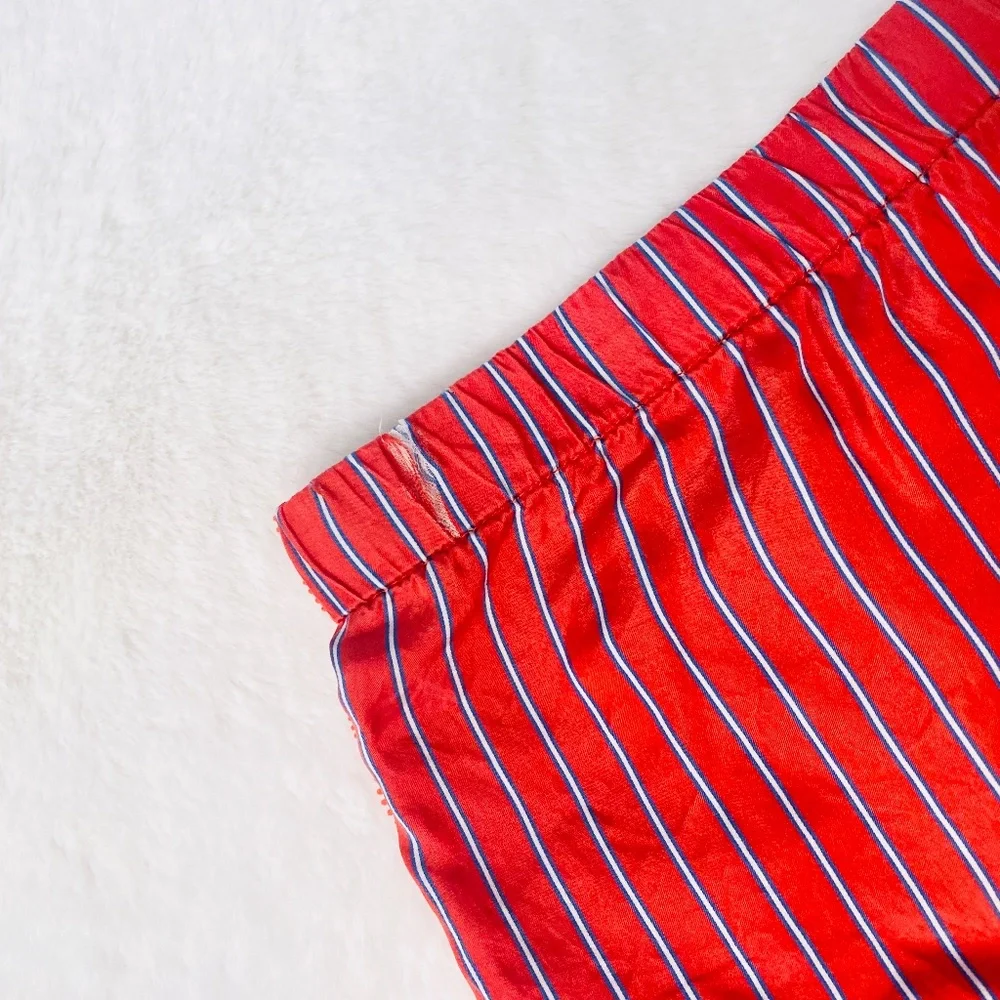 VICTORIA'S SECRET Red Striped Pajama Shorts
